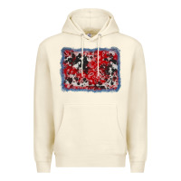 Sandshell bandana cowhide denim background Premium Hoodie - AdoDesignShop