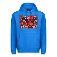 Bandana Cowhide Denim Background Premium Hoodie | Teevron