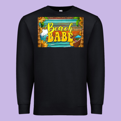 Beach Babe Skinny Metal Can Holder Premium Sweatshirt Designed By Hra Design Shop