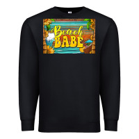 Black beach babe skinny metal can holder Premium Sweatshirt - HRA Design Shop