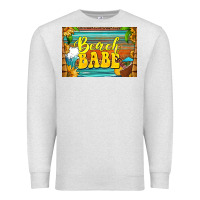 Oatmeal Heather beach babe skinny metal can holder Premium Sweatshirt - HRA Design Shop