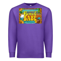 Purple beach babe skinny metal can holder Premium Sweatshirt - HRA Design Shop