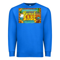 True Royal beach babe skinny metal can holder Premium Sweatshirt - HRA Design Shop