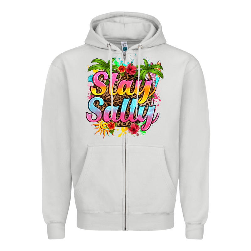 Stay Salty Zipper Hoodie by RanaPortraitStore | Teevron
