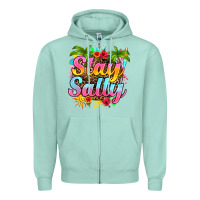 Seafoam stay salty Zipper Hoodie - RanaPortraitStore