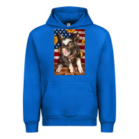 Cobalt Western American Pig Urban Hoodie - LillyAllenDesigns