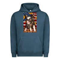Pigment Midnight Navy Western American Pig Urban Hoodie - LillyAllenDesigns