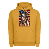 Pigment Peanut Butter Western American Pig Urban Hoodie - LillyAllenDesigns