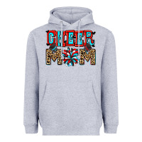 Heather Grey Cheer mom Heavyweight Hoodie - Zillion Design Studio