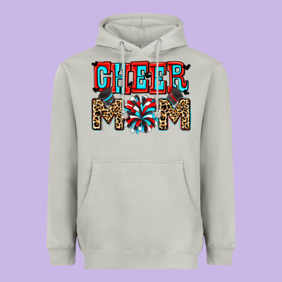 Cheer Mom Heavyweight Hoodie Designed By Zillion Design Studio