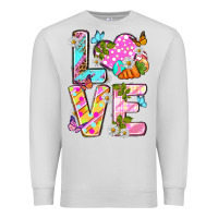 Dove Grey Love Easter Premium Sweatshirt - Neo Western