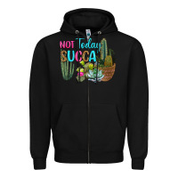 Black not today succa Zipper Hoodie - RanaPortraitStore