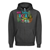 Charcoal Heather not today succa Zipper Hoodie - RanaPortraitStore