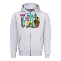 Heather Grey not today succa Zipper Hoodie - RanaPortraitStore