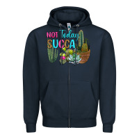 Navy not today succa Zipper Hoodie - RanaPortraitStore
