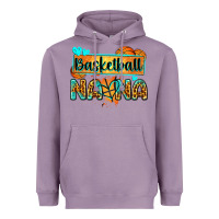Lavender basketball nana with leopard Heavyweight Hoodie - Zillion Design Studio
