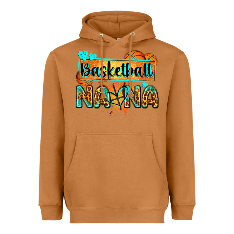 Basketball Nana With Leopard Heavyweight Hoodie by Zillion Design Studio | Teevron