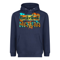 Navy basketball nana with leopard Heavyweight Hoodie - Zillion Design Studio