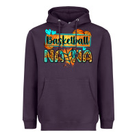 Plum basketball nana with leopard Heavyweight Hoodie - Zillion Design Studio