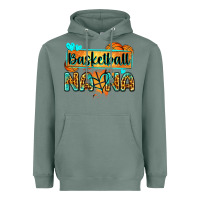 Sage basketball nana with leopard Heavyweight Hoodie - Zillion Design Studio