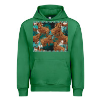 Emerald turquoises gemstones cowhide highlands cow Urban Hoodie - BarkalooDesign
