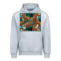 Heather Grey turquoises gemstones cowhide highlands cow Urban Hoodie - BarkalooDesign
