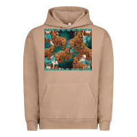 Pigment Burro turquoises gemstones cowhide highlands cow Urban Hoodie - BarkalooDesign