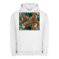 Pigment Lunar Rock turquoises gemstones cowhide highlands cow Urban Hoodie - BarkalooDesign