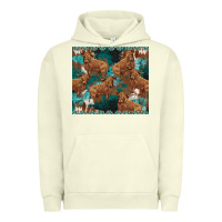Pigment Pistachio turquoises gemstones cowhide highlands cow Urban Hoodie - BarkalooDesign