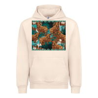 Sandshell turquoises gemstones cowhide highlands cow Urban Hoodie - BarkalooDesign