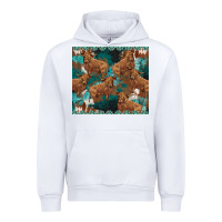 White turquoises gemstones cowhide highlands cow Urban Hoodie - BarkalooDesign