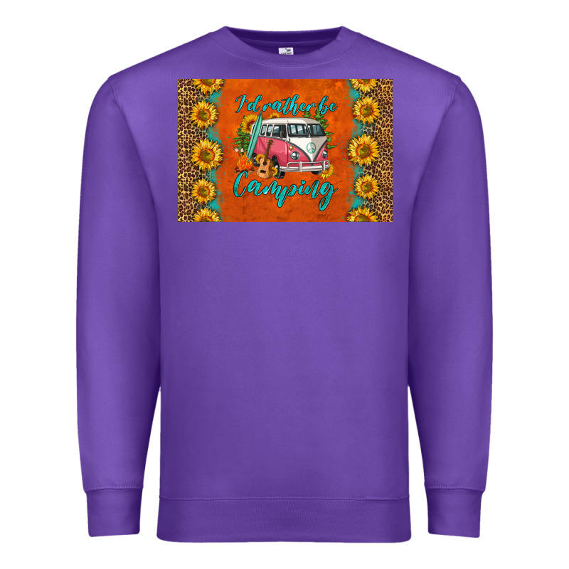 I'd Rather Be Camping Skinny Metal Can Holder Premium Sweatshirt by HRA Design Shop | Teevron
