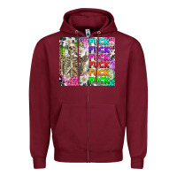 Burgundy fuck this fuck that Zipper Hoodie - RanaPortraitStore