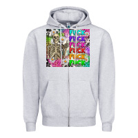 Heather Grey fuck this fuck that Zipper Hoodie - RanaPortraitStore