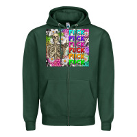 Sports Green fuck this fuck that Zipper Hoodie - RanaPortraitStore