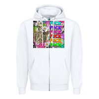 White fuck this fuck that Zipper Hoodie - RanaPortraitStore