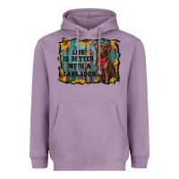 Lavender life is better with a labrador Heavyweight Hoodie - RanaPortraitStore