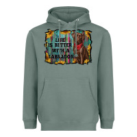 Sage life is better with a labrador Heavyweight Hoodie - RanaPortraitStore