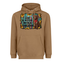 Toasted Coconut life is better with a labrador Heavyweight Hoodie - RanaPortraitStore
