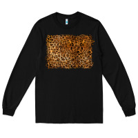 Black handdrawn leopard pattern Long Sleeve Tee - BarkalooDesign