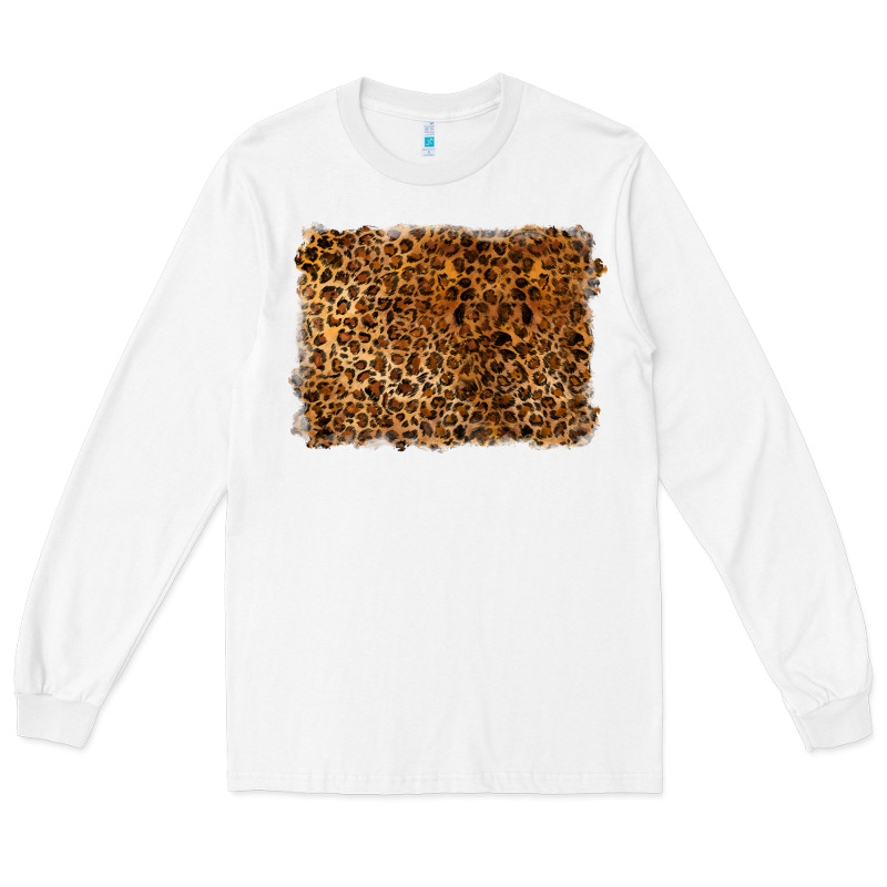 Handdrawn Leopard Pattern Long Sleeve Tee by BarkalooDesign | Teevron