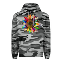 Slate Camo tie dye sunflower with cowhide Premium Hoodie - Artiststas