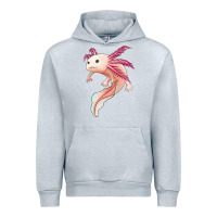 Heather Grey axolotl Urban Hoodie - Jasminsmagicworld