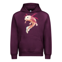 Mauve Wine axolotl Urban Hoodie - Jasminsmagicworld