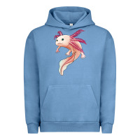 Pigment Pebble Blue axolotl Urban Hoodie - Jasminsmagicworld