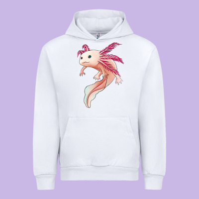 Axolotl Urban Hoodie Designed By Jasminsmagicworld