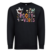 Black spooky vibes Premium Sweatshirt - CowhideDigitalArt