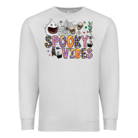 Dove Grey spooky vibes Premium Sweatshirt - CowhideDigitalArt