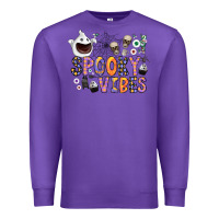 Purple spooky vibes Premium Sweatshirt - CowhideDigitalArt