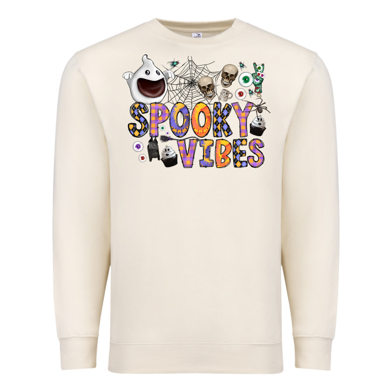 Spooky Vibes Premium Sweatshirt by CowhideDigitalArt | Teevron